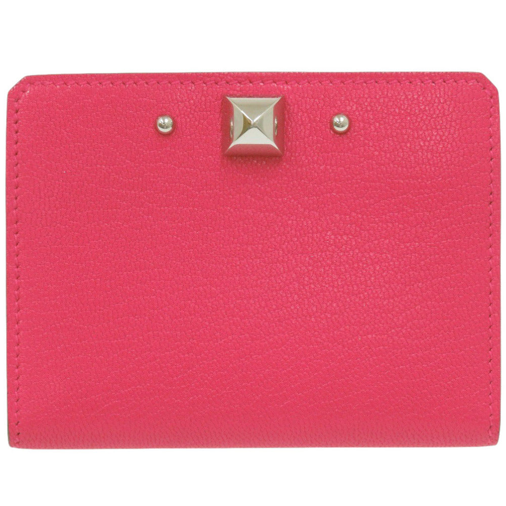 新品同様 エルメス メドール シェーブルシャムキラ ローズエクストリーム シルバー金具 B刻印(2023年製) カードケース 財布 1638【中古】HERMES