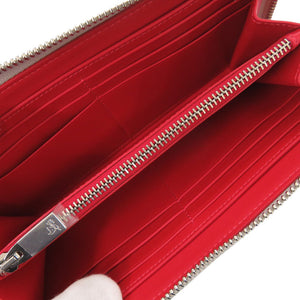 未使用 クリスチャンルブタン パネトーネ スタッズ ラウンドファスナー 3175224 レザー グレー 長財布 1654【中古】Christian Louboutin