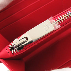 未使用 クリスチャンルブタン パネトーネ スタッズ ラウンドファスナー 3175224 レザー グレー 長財布 1654【中古】Christian Louboutin