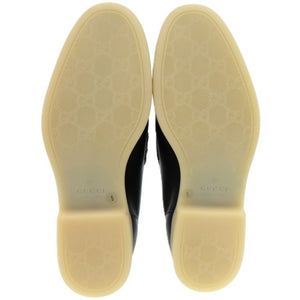 未使用品 グッチ ラバーソール ホースビット 782672 ラバー レザー ブラック 24cm 黒 靴その他 1663【中古】GUCCI