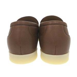 未使用品 グッチ ホースビット サイズ9 レザー ブラウン ローファー 靴 茶 1664【中古】GUCCI メンズ