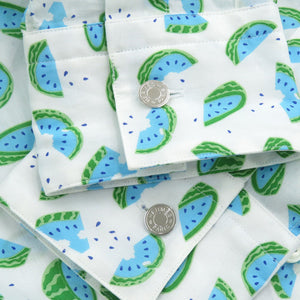 新品同様 エルメス スイカ柄 サイズ37 コットン マルチカラー 長袖シャツ 1672【中古】HERMES メンズ