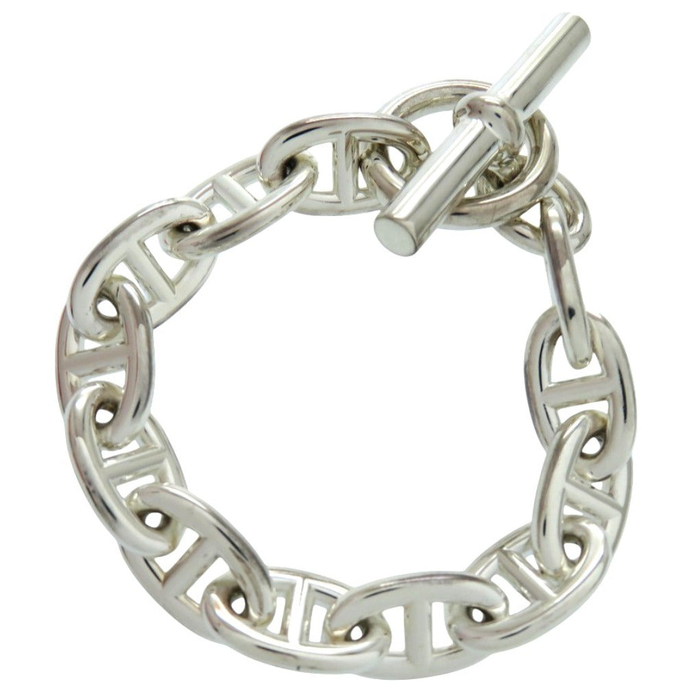 新品同様 エルメス シェーヌダンクル GM 11コマ シルバー925 シルバー ブレスレット 1678【中古】HERMES