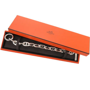新品同様 エルメス シェーヌダンクル GM 11コマ シルバー925 シルバー ブレスレット 1678【中古】HERMES