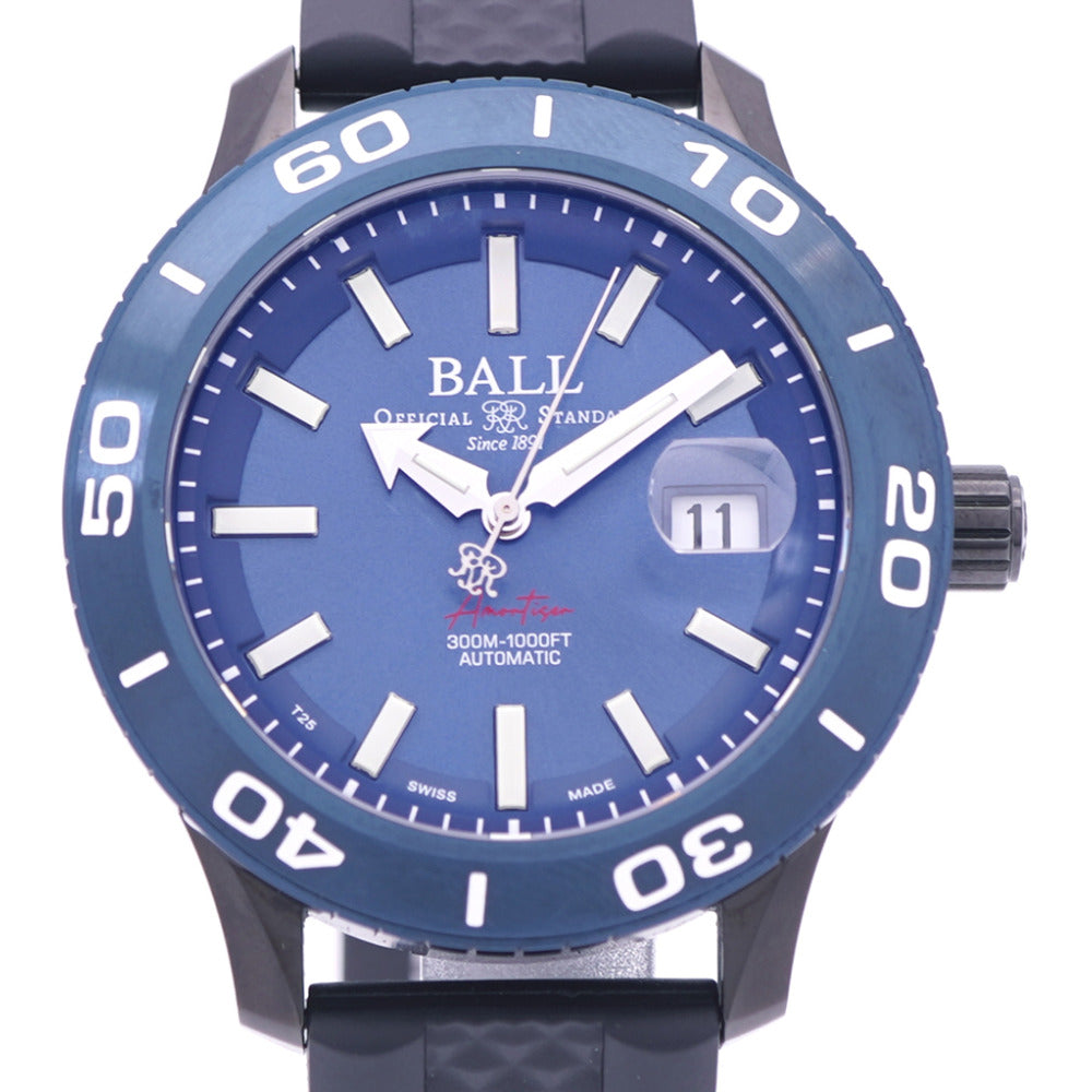 ボールウォッチ
 自動巻き ストークマン NECC DM3090A-P11J-BE 腕時計
 ステンレススチール/ラバー/DLC ブルー 1680
【中古】BALLWATCH メンズ