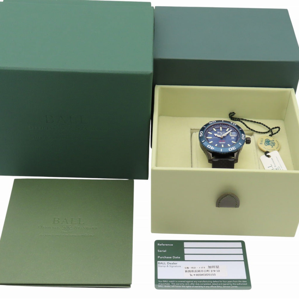 ボールウォッチ
 自動巻き ストークマン NECC DM3090A-P11J-BE 腕時計
 ステンレススチール/ラバー/DLC ブルー 1680
【中古】BALLWATCH メンズ