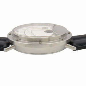 新品同様 大塚ローテック 6号 レトログラード 自動巻き 腕時計 SS/レザー シルバー 1681【中古】OTSUKA LOTEC メンズ