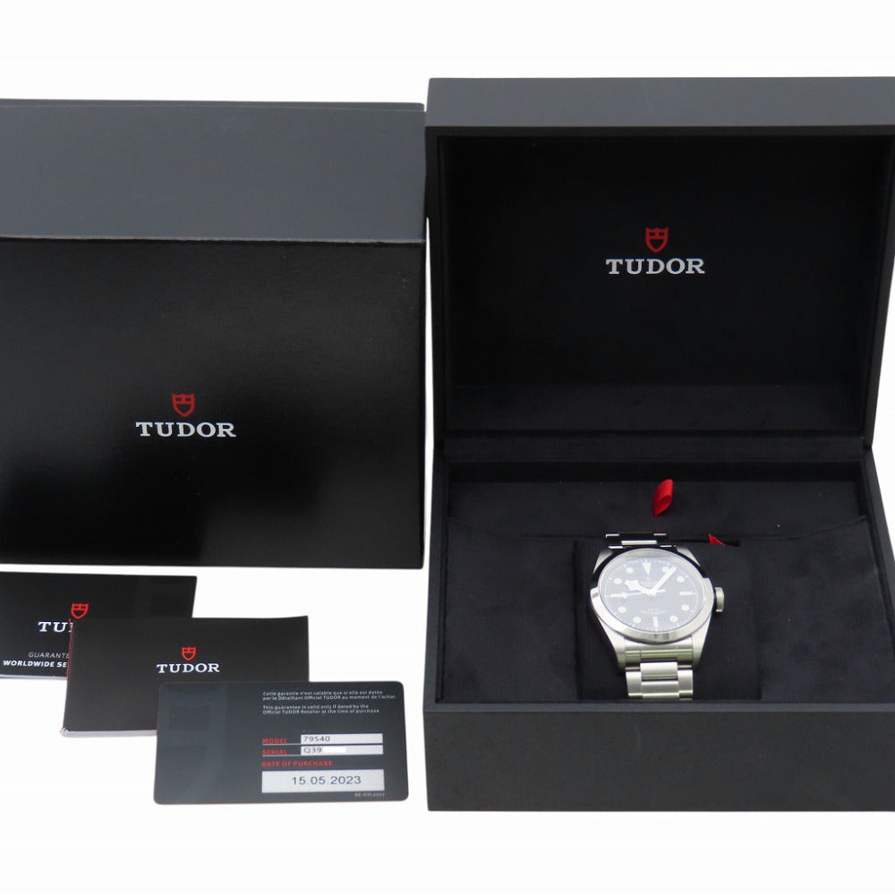 新品同様 チューダー ブラックベイ ヘリテージ 79540 自動巻き 腕時計 SS ブラック 黒文字盤 1682【中古】Tudor メンズ チュードル