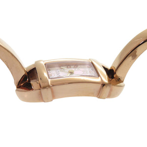 美品 グッチ 6800L ピンクゴールド シェル文字盤 SS ホワイト クオーツ 腕時計 1683【中古】GUCCI