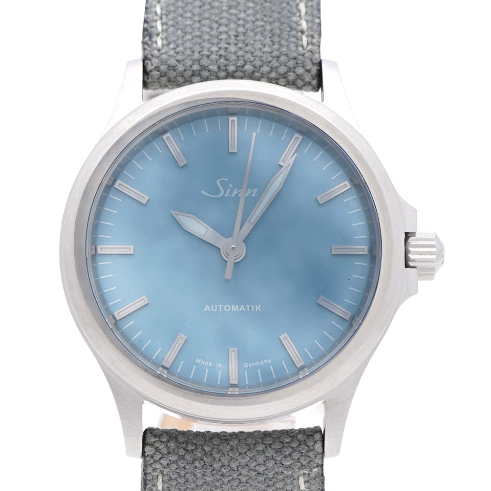 未使用品 ジン
 自動巻き 556 アクアマリンブルー 世界限定400本 556.AB 腕時計
 ステンレススチール/キャンバスレザー アクアマリンブルー 1684
【中古】Sinn メンズ