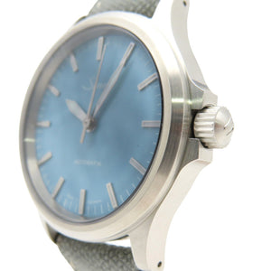 未使用品 ジン
 自動巻き 556 アクアマリンブルー 世界限定400本 556.AB 腕時計
 ステンレススチール/キャンバスレザー アクアマリンブルー 1684
【中古】Sinn メンズ