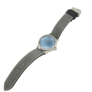 未使用品 ジン
 自動巻き 556 アクアマリンブルー 世界限定400本 556.AB 腕時計
 ステンレススチール/キャンバスレザー アクアマリンブルー 1684
【中古】Sinn メンズ