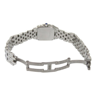 美品 カルティエ サントス ドゥモワぜル W25064Z5 SS ホワイト シルバー クオーツ 腕時計 白文字盤 1687【中古】CARTIER