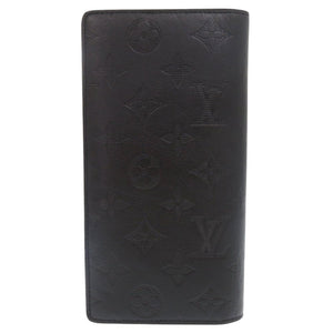 美品 ルイ ヴィトン ポルトフォイユ ブラザ モノグラム シャドウ M62900 ICチップ ノワール 長財布 LV 1713【中古】LOUIS VUITTON メンズ