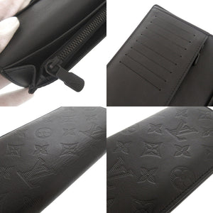 美品 ルイ ヴィトン ポルトフォイユ ブラザ モノグラム シャドウ M62900 ICチップ ノワール 長財布 LV 1713【中古】LOUIS VUITTON メンズ