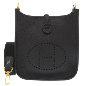 未使用 エルメス エブリンTPM アマゾン トリヨンクレマンス ブラック ゴールド金具 W刻印(2024年製) ショルダーバッグ 黒 1730 【中古】 HERMES