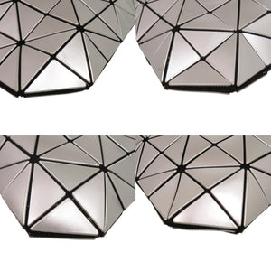 美品 イッセイミヤケ スラッシュ BAO BAO ISSEY MIYAKE バオバオ BB71-AG452 ポリエステル ナイロン シルバー ショルダーバッグ 1733【中古】ISSEY MIYAKE