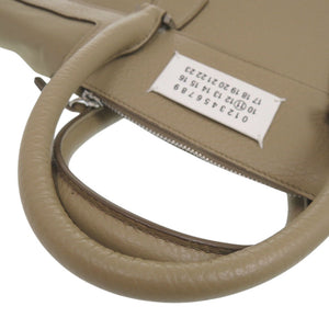 新品同様 メゾン マルジェラ 2WAY 5AC S56WG0092 レザー ベージュ ハンドバッグ 1751【中古】Maison Margiela
