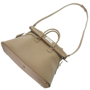 新品同様 メゾン マルジェラ 2WAY 5AC S56WG0092 レザー ベージュ ハンドバッグ 1751【中古】Maison Margiela