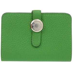 未使用 エルメス ドゴン カードケース トゴ ヴェールユッカ シルバー金具 B刻印(2023年製) 緑 1753【中古】HERMES