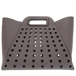 美品 デルボー 2WAY レアレス MM L' Airess トートバッグ AA0691AQY0AZGPA レザー ストーン 1764【中古】DELVAUX