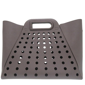 美品 デルボー 2WAY レアレス MM L' Airess トートバッグ AA0691AQY0AZGPA レザー ストーン 1764【中古】DELVAUX