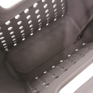 美品 デルボー 2WAY レアレス MM L' Airess トートバッグ AA0691AQY0AZGPA レザー ストーン 1764【中古】DELVAUX