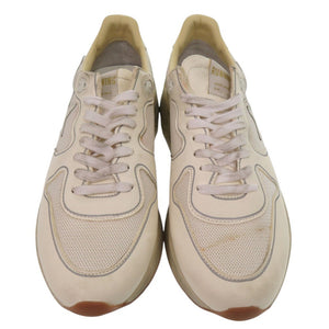 未使用品 ゴールデングース Running Sole スニーカー ローカット インヒール レザー コットン オフホワイト 1776【中古】GOLDEN GOOSE