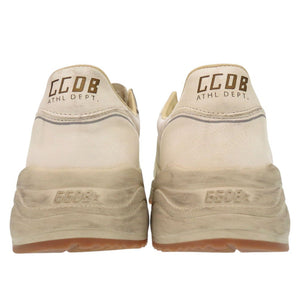 未使用品 ゴールデングース Running Sole スニーカー ローカット インヒール レザー コットン オフホワイト 1776【中古】GOLDEN GOOSE