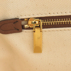 未使用 バリー ポーチ付 キャンバス/レザー ベージュ トートバッグ 1791【中古】BALLY