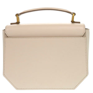 未使用品 バリー ミニエンブレムフォリオ 牛革 ホワイト ゴールド金具 白 ハンドバッグ 1792【中古】BALLY