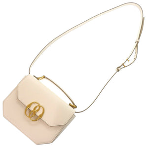 未使用品 バリー ミニエンブレムフォリオ 牛革 ホワイト ゴールド金具 白 ハンドバッグ 1792【中古】BALLY