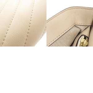 新品同様 トリーバーチ KIRA CHEVRON CONVERTIBLE レザー NEW CREAM ショルダーバッグ 1796【中古】Tory Burch