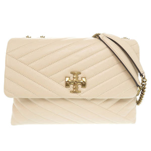 新品同様 トリーバーチ KIRA CHEVRON CONVERTIBLE レザー NEW CREAM ショルダーバッグ 1796【中古】Tory Burch