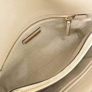 新品同様 トリーバーチ KIRA CHEVRON CONVERTIBLE レザー NEW CREAM ショルダーバッグ 1796【中古】Tory Burch