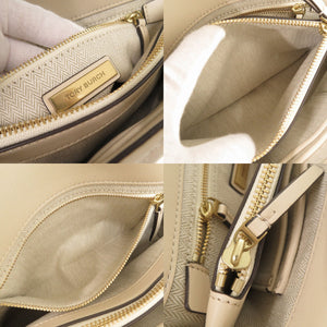 新品同様 トリーバーチ KIRA CHEVRON CONVERTIBLE レザー NEW CREAM ショルダーバッグ 1796【中古】Tory Burch