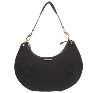 美品 グッチ ワンショルダー 106663 キャンバス/レザー ブラック ショルダーバッグ 黒 1818【中古】GUCCI