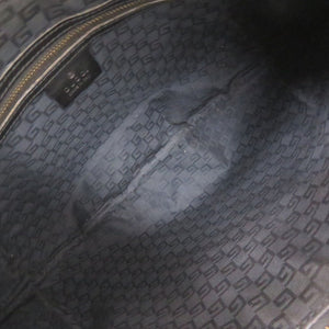 美品 グッチ ワンショルダー 106663 キャンバス/レザー ブラック ショルダーバッグ 黒 1818【中古】GUCCI