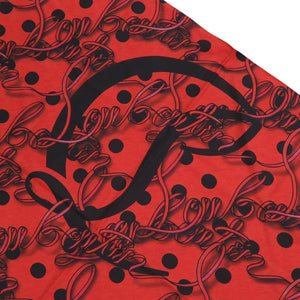 新品同様 クリスチャンルブタン ノベルティー シルク レッド ブラック バンダナスカーフ スカーフ 1819【中古】Christian Louboutin