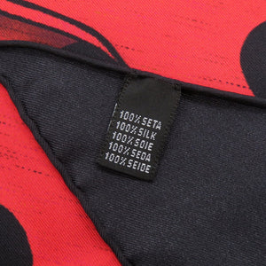 新品同様 クリスチャンルブタン ノベルティー シルク レッド ブラック バンダナスカーフ スカーフ 1819【中古】Christian Louboutin