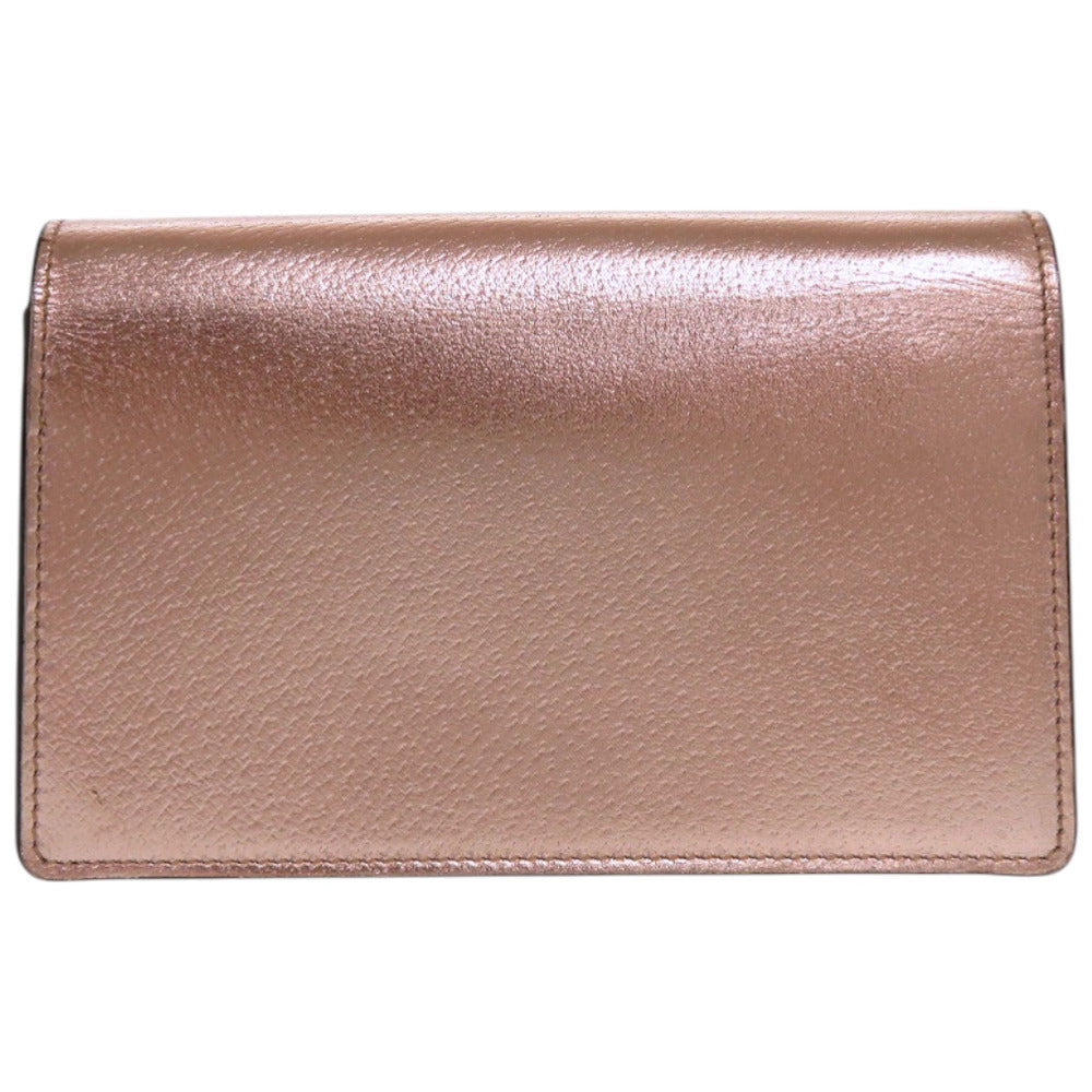 美品 グッチ チェーン ディオニュソス 476432 0416 レザー ピンクゴールド ショルダーバッグ 1829【中古】GUCCI