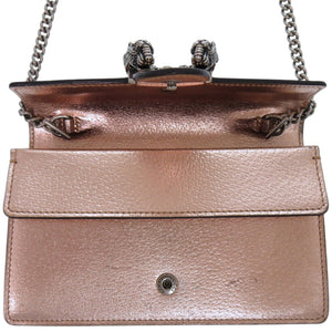 美品 グッチ チェーン ディオニュソス 476432 0416 レザー ピンクゴールド ショルダーバッグ 1829【中古】GUCCI