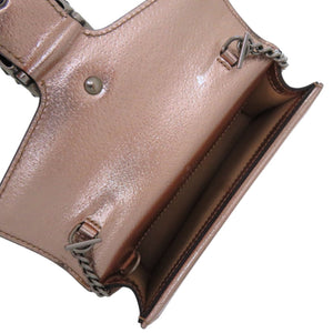 美品 グッチ チェーン ディオニュソス 476432 0416 レザー ピンクゴールド ショルダーバッグ 1829【中古】GUCCI