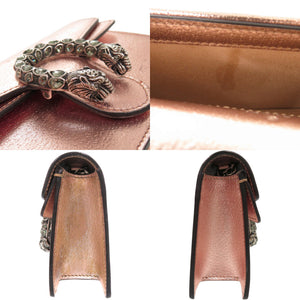 美品 グッチ チェーン ディオニュソス 476432 0416 レザー ピンクゴールド ショルダーバッグ 1829【中古】GUCCI