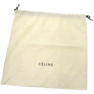 セリーヌ ラゲージ マイクロショッパー S-CU-4107 レザー グレー 灰 ハンドバッグ 1861【中古】CELINE