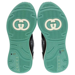 未使用品 グッチ ウルトラペースR インターロッキングG A3811239 ファブリック ブラック 黒 スニーカー 1868【中古】GUCCI