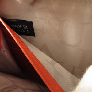 未使用 フルラ 737145 レザー オレンジ ラウンドファスナー長財布 財布 1869【中古】FURLA