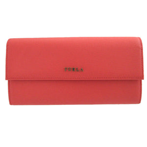 未使用 フルラ 733841 レザー ピンク 2つ折り長財布 財布 1870【中古】FURLA