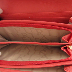 未使用 フルラ 733841 レザー ピンク 2つ折り長財布 財布 1870【中古】FURLA