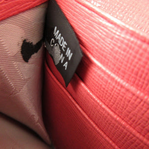 未使用 フルラ 733841 レザー ピンク 2つ折り長財布 財布 1870【中古】FURLA